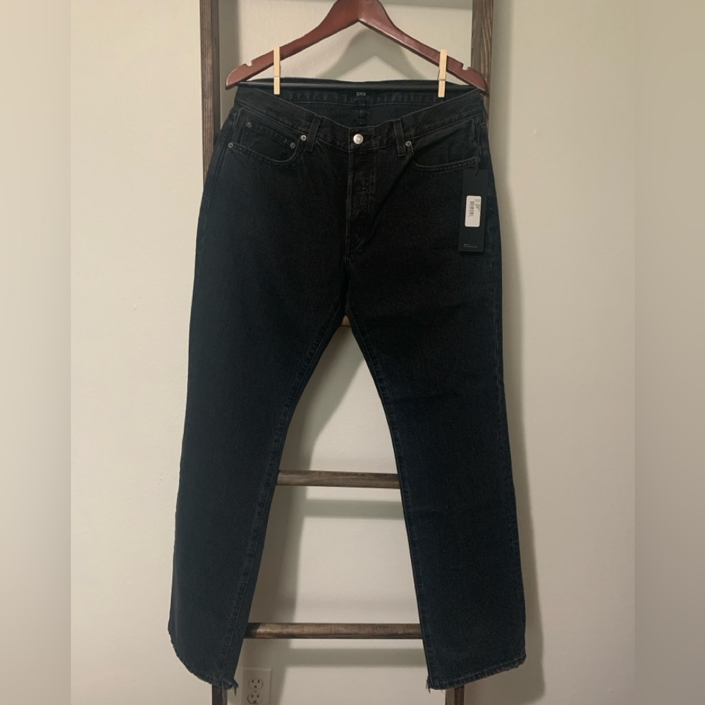 Edwin Black Denim Straight Jeans